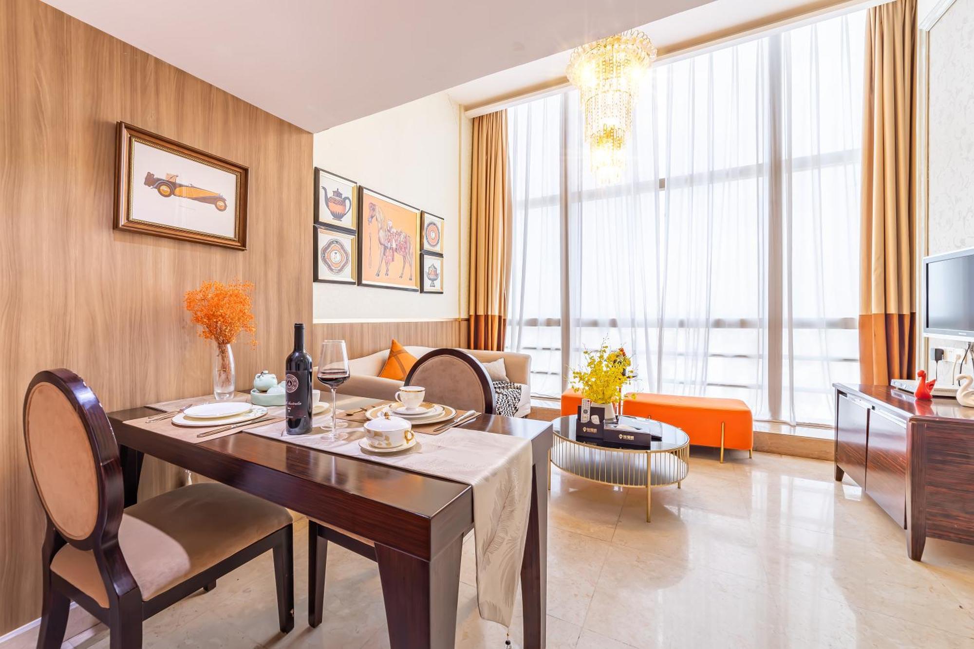 Waifiden Guangzhou Grand View Golden Palace Apartment - Free Shuttle Bus During The Canton Fair Εξωτερικό φωτογραφία
